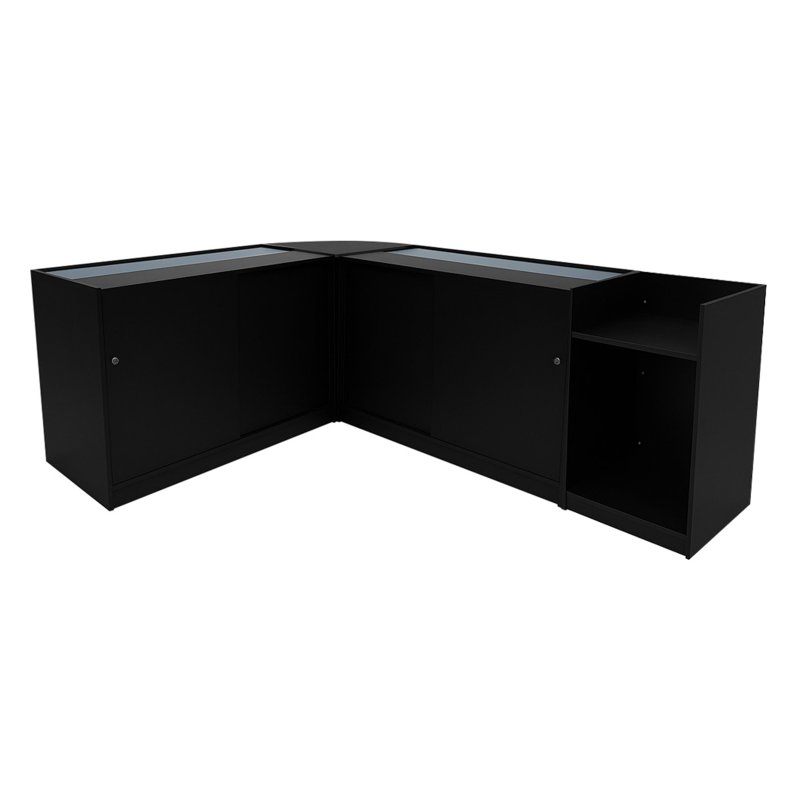Sagittarius LED Shop Counter Set LM60, TB60 & 2 x B1200 - Black