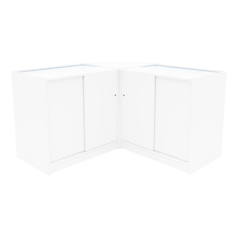 Apollo LED Shop Counter Set LM60 & 2 x K900 - White