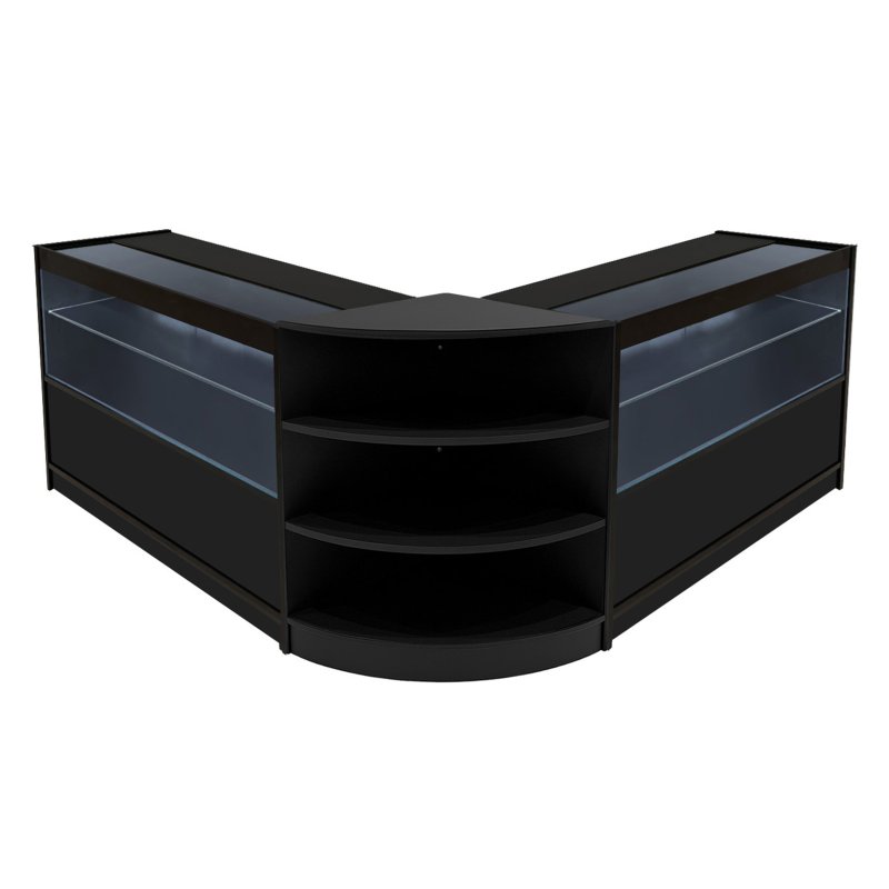 Andromeda LED Shop Counter Set LM60 & 2 x C1200 - Black