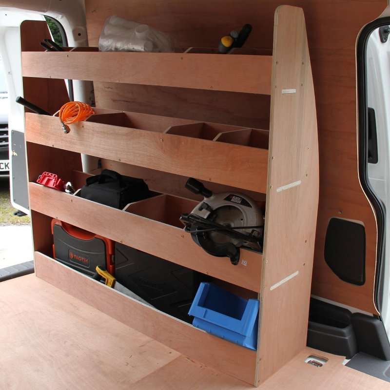 Monster Racking VW Caddy Van Racking & Shelving Storage Unit, 122.5cm x 122cm x 30cm, Plywood