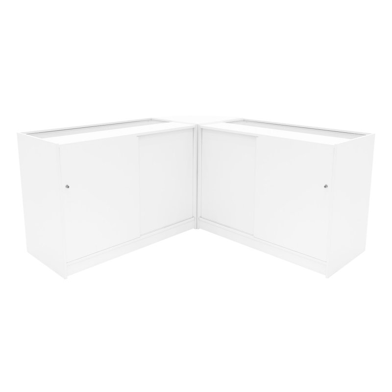 Demeter LED Shop Counter Set K1200, B1200 & LM60 - White