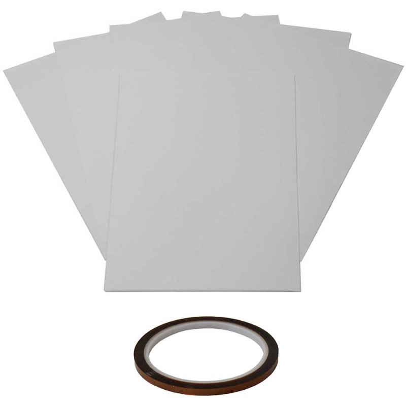 PixMax Heat Resistant Tape (5 Pack) for Sublimation Heat Pressing, 22m x 0.5cm