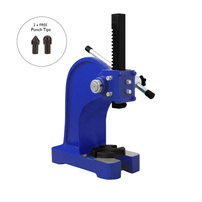 T-Mech Arbor Press Heavy Duty Workshop Bearings Lever Punch Manual Press Arbour Metalwork Pressing 1T