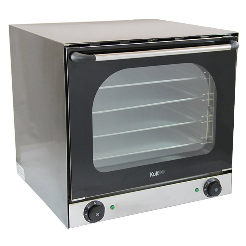 Electric Convection Oven / Twin Fan-Assisted 4 Trays Aluminium / Commercial Baking