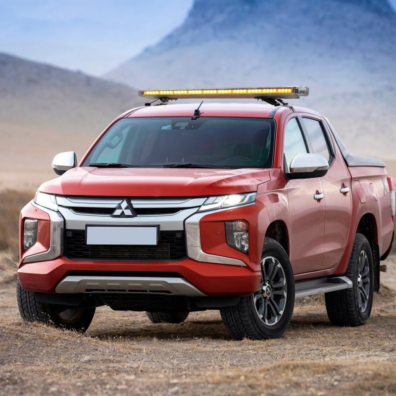 LED Amber Light Bar With Control Panel Flashing Beacon Strobe Emergency Warning Recovery Hazard Lights 120cm 1200mm Vehicle Car Van Truck 16 Light Modes 88 Bright LED?s IP67 Waterproof