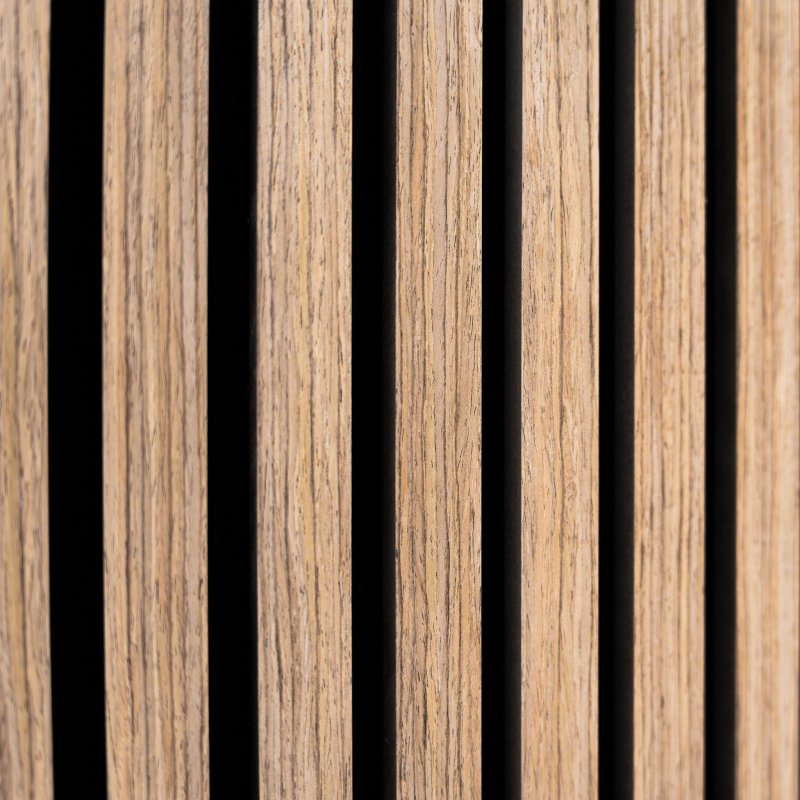 Acoustic Slat Wall Panels x 3 - Light Walnut