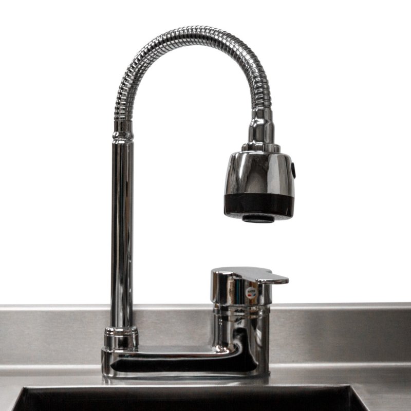 Cocktail Bar Station Stainless Steel 90L Insulated Ice Well Removable Dividers Free-Standing Workstation Large Sink 360 Degree Swivel Mixer Tap Speed Rail Slimline Bin Void FREE Boston Cocktail Shaker