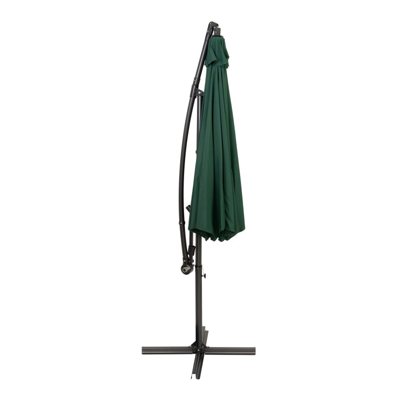 Hanging 2 Seater Egg Chair + Green Cantilever Parasol 3m