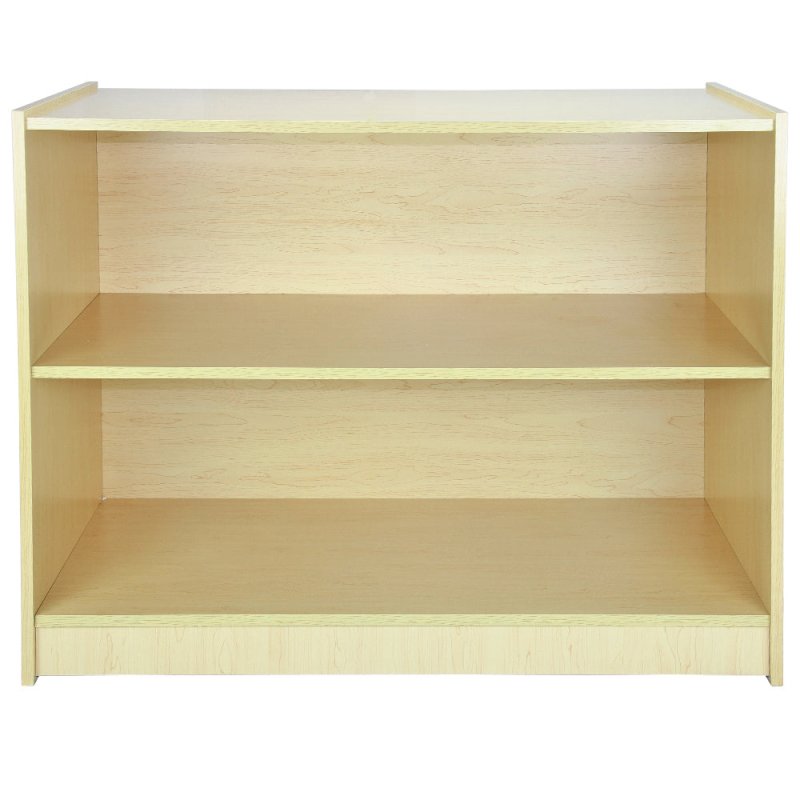 MonsterShop A1200 Shop Counter Retail Showcase Display Cabinet, Maple, 120cm x 90cm x 60cm