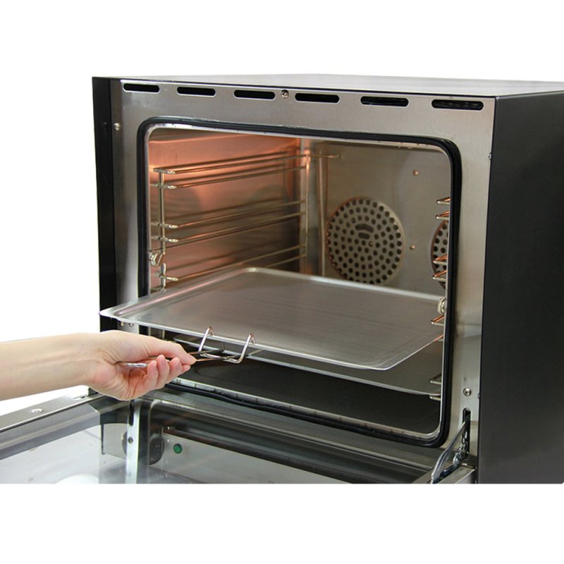 Electric Convection Oven / Twin Fan-Assisted 4 Trays Aluminium / Commercial Baking