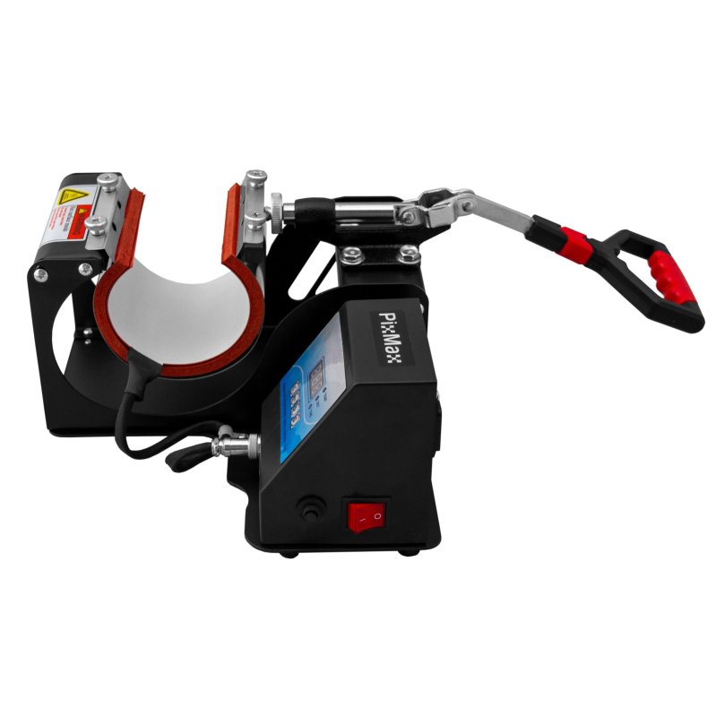 Mug Heat Press 11oz Digital Transfer Machine Sublimation Adjustable Pressure Temperature 93 - 220?C Timer 0-999 Seconds Rubber Feet Teflon Surface DIY Professional Charity Business