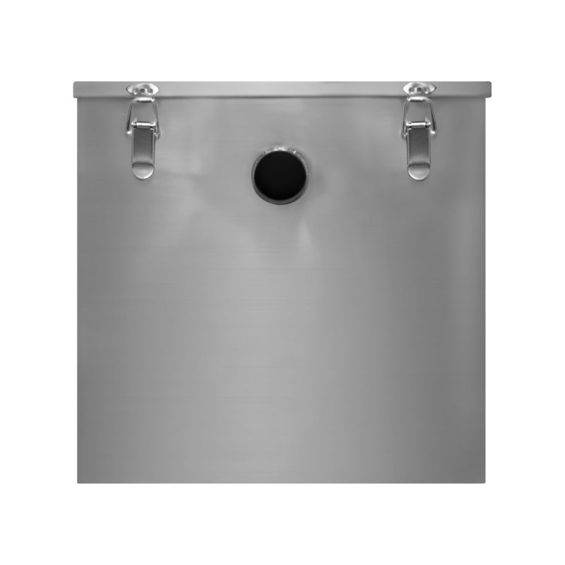 Commercial Grease Trap 60L Under Sink Interceptor 9KG Stainless Steel Waste Fat Oil Water Separator Filter Restaurant Kitchen Takeaway Hotel Cafe 50mm Inlet Outlet Compact 39cm H x 39cm W x 39cm D