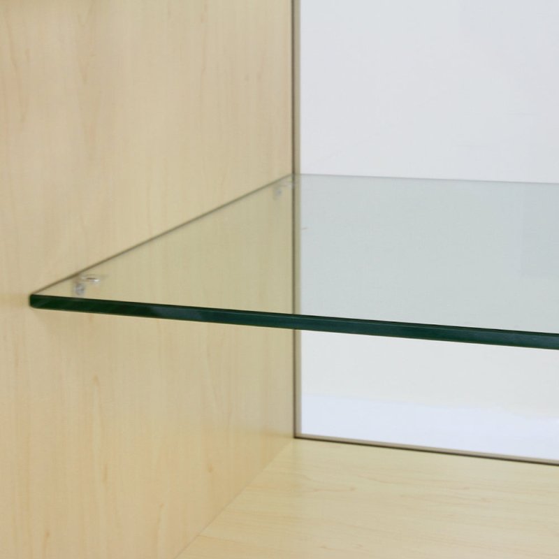 MonsterShop Orion Retail Display Shop Counters Set & Glass Showcase Cabinet Units, Maple