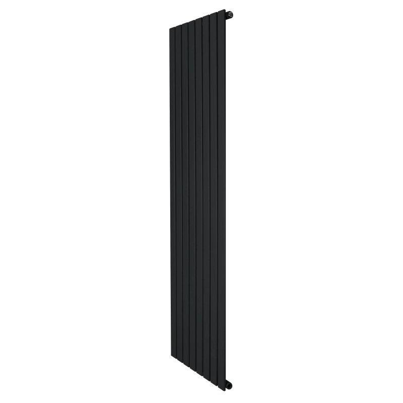 Flat Single Column Radiator - 1800 x 560mm - Black