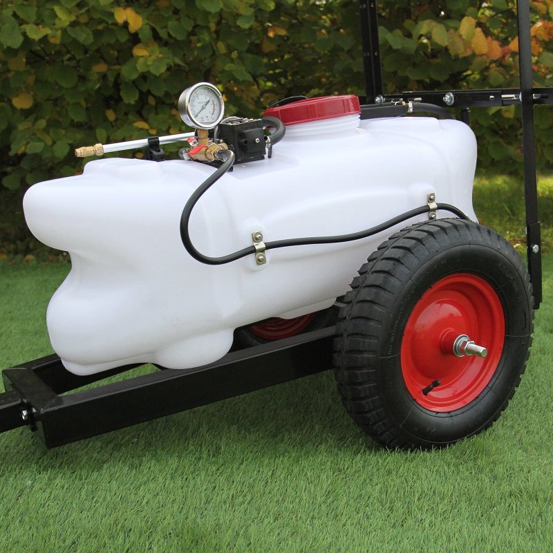 ATV Sprayer Trailer 100L Boom Quad Electric 12V Spot Crops Weed Farm Agricultural Hand Lance Tank Garden