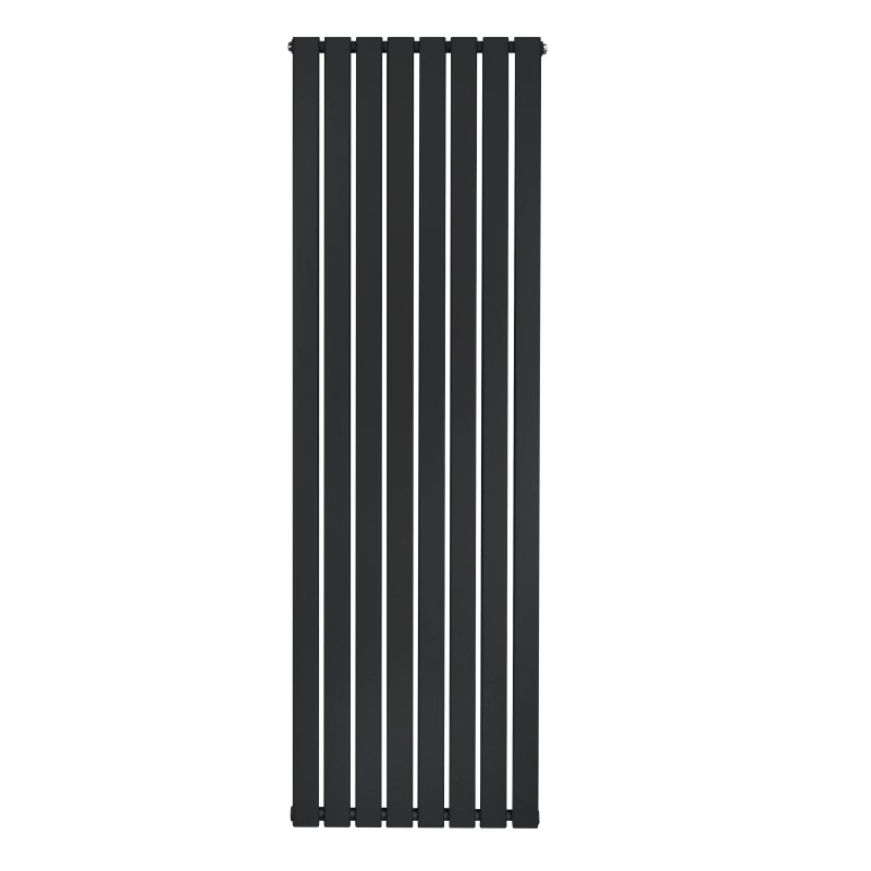 Flat Single Column Radiator - 1800 x 560mm - Black