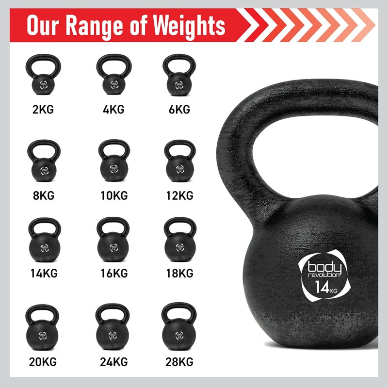 Body Revolution Cast Iron Kettlebells 12kg