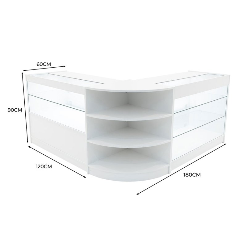 Calliope LED Shop Counter Set K1200, C1200 & LM60 - White