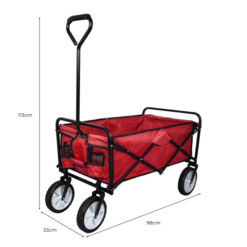 All-Terrain Festival & Beach Drinks Trolley Red