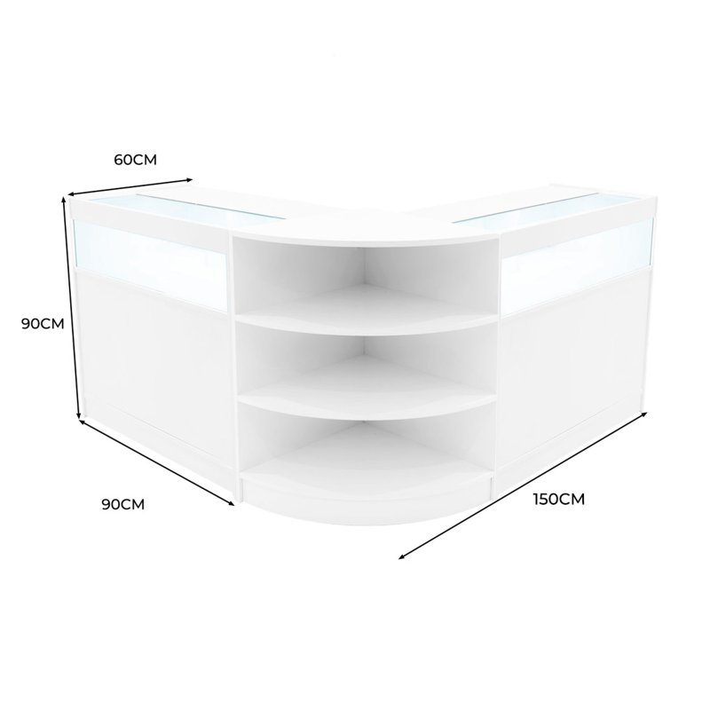 Theseus LED Shop Counter Set LM60 & 2 x B900 - White