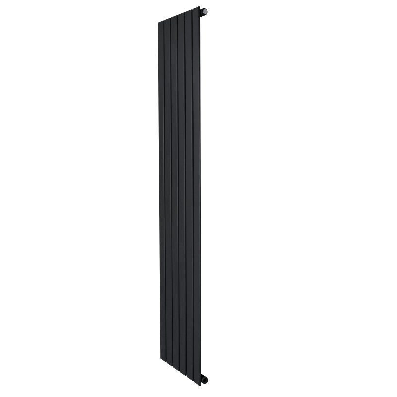 Flat Single Column Radiator - 1800 x 420mm - Black