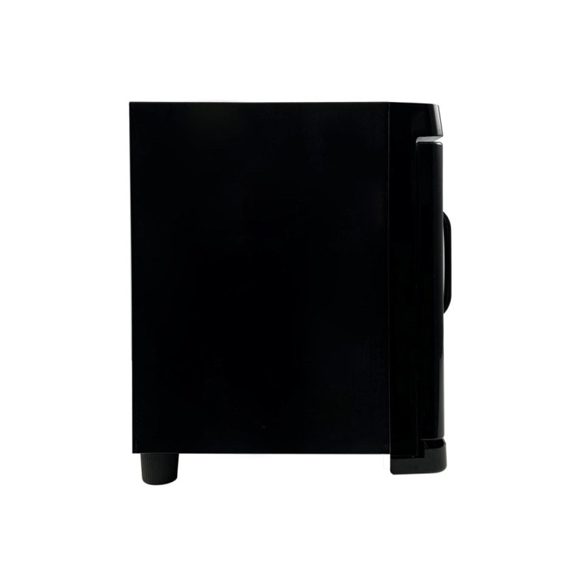 Hot Towel Warmer Black 23L Cabinet Heater UV Steriliser Disinfection Facial Salon Beauty Spa Gym Bathroom Home Equipment Stainless Steel Electric 2 Removable Shelves Drip Tray 200W 2 x FREE Tongs