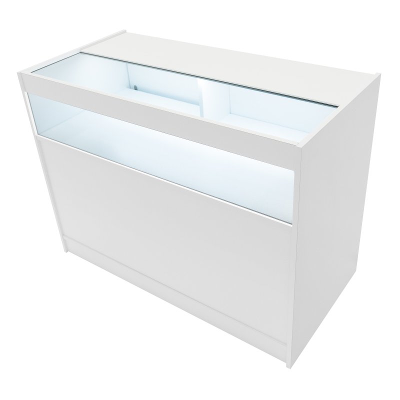 Demeter LED Shop Counter Set K1200, B1200 & LM60 - White