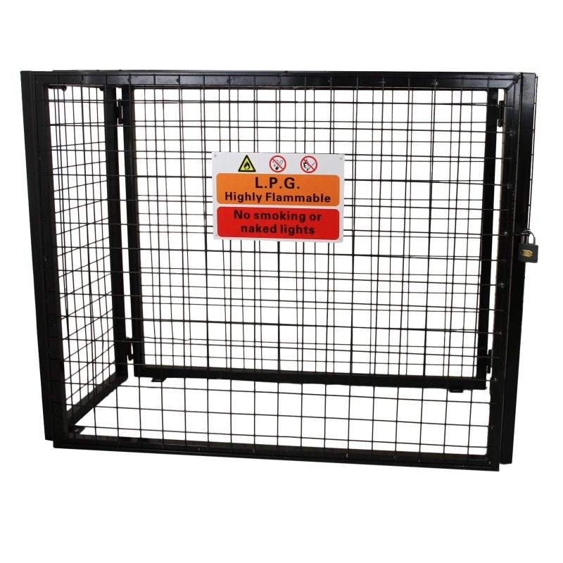 Gas Bottle Collapsible Cylinder Bottle Storage Security Galvanised Powder Coated Steel Mesh Cage 900mm