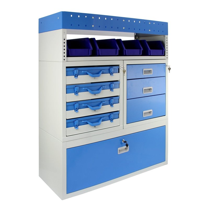 Monster Racking Storm Secure Van Racking Garage Storage Unit Blue 101.6cm x 117.8cm x 36cm