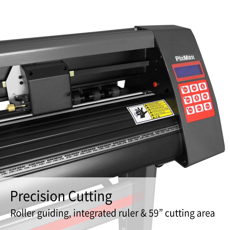 Vinyl Cutter Plotter Extra Large 59 inch Optical Eye Laser Guiding Business Sign Sticker Cutting Making & Flexi Starter Software