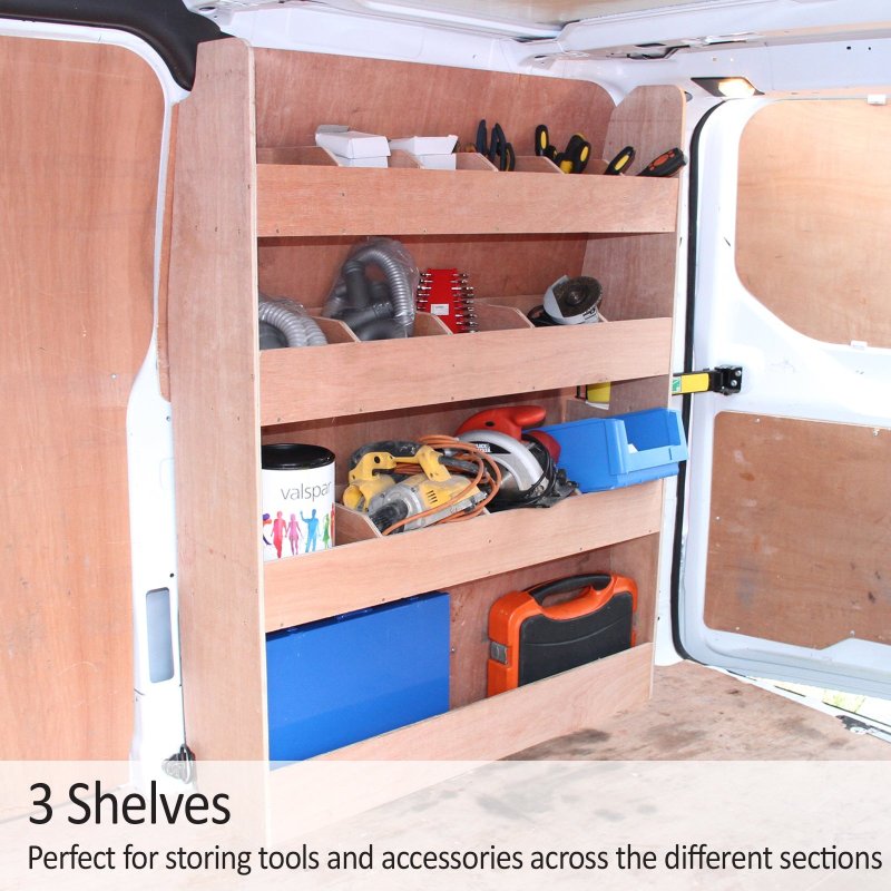 Monster Racking Ford Transit Van Racking & Shelving Storage Unit, 102cm x 136cm x 30cm, Plywood