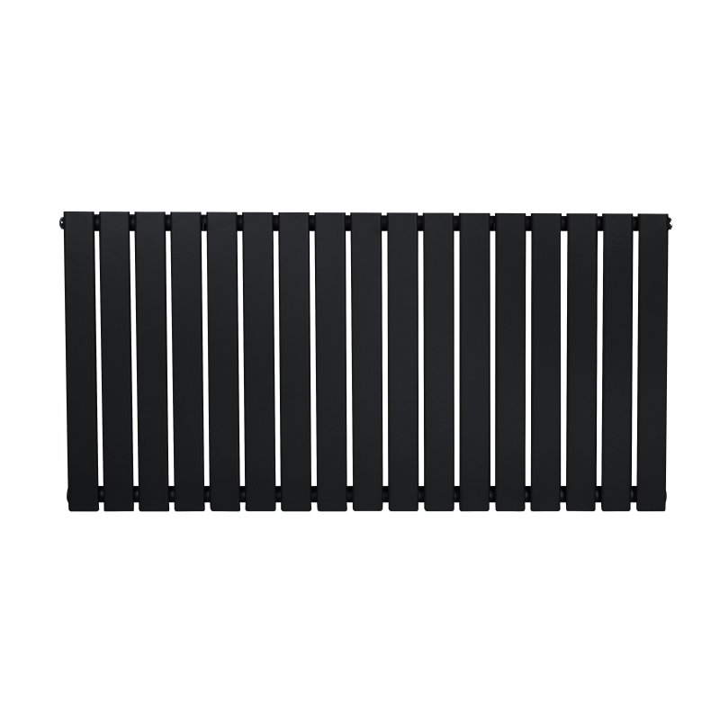 Flat Single Column Radiator - 600 x 1190mm - Black