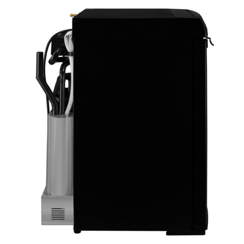 3 Way Absorption Fridge 43L Cooler LPG Gas AC DC 12V 240V Black Camping Caravan Motorhome Leisure Portable Cooler Portable 100% Silent Reversible Left / Right Opening Door Removable Shelves 7 - 14°C