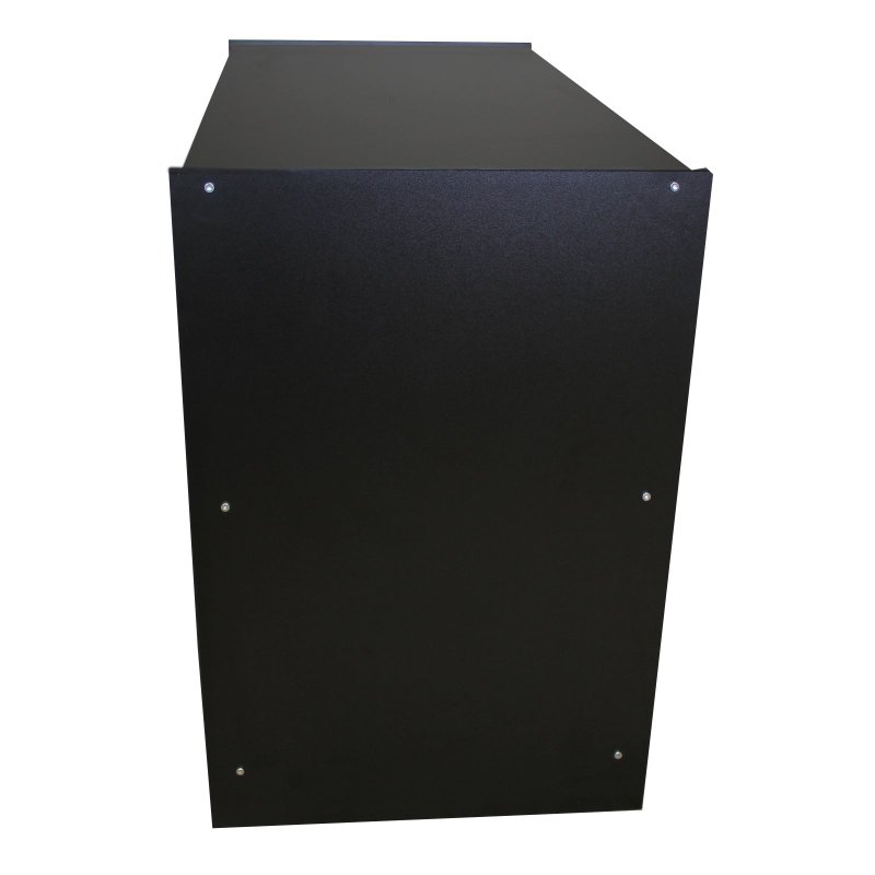 Retail Shop Counter Till Block Product Showcase Display Storage Cabinet Shelves Black - A1200