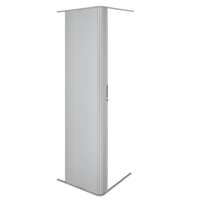 Tambour Shower Door - Silver