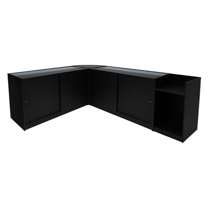 Sagittarius LED Shop Counter Set LM60, TB60 & 2 x B1500 - Black