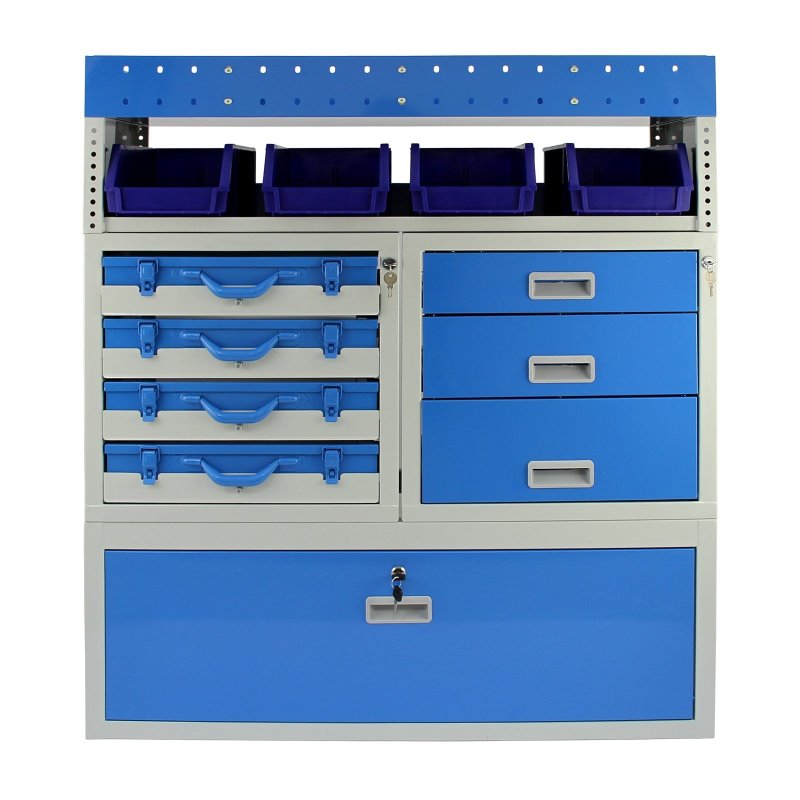 Monster Racking Storm Secure Van Racking Garage Storage Unit Blue 101.6cm x 117.8cm x 36cm