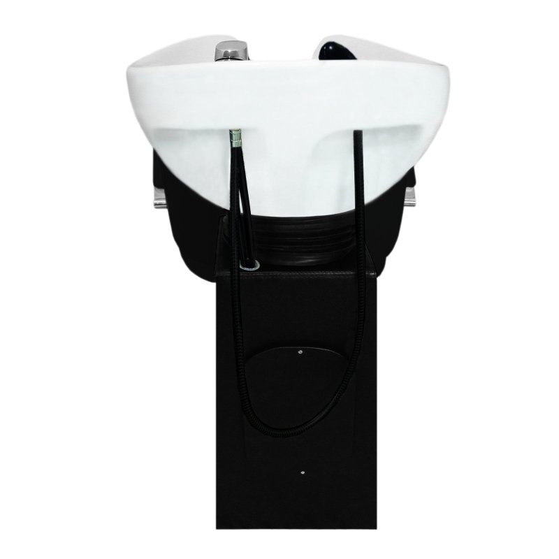 Backwash Salon Chair Hairdressing Unit Barber Tilting Sink Shampoo Back Hair Washing Hairdresser Wash Black