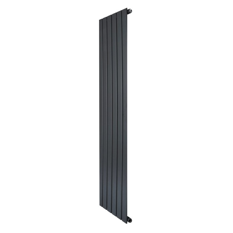 Flat Single Column Radiator - 1600 x 420mm - Anthracite Grey