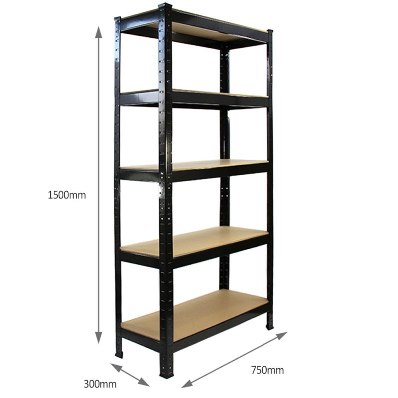 10 Monster Racking T-Rax Heavy Duty Shelving Unit Garage Strong Shelf Units, 75cm x 150cm x 30cm