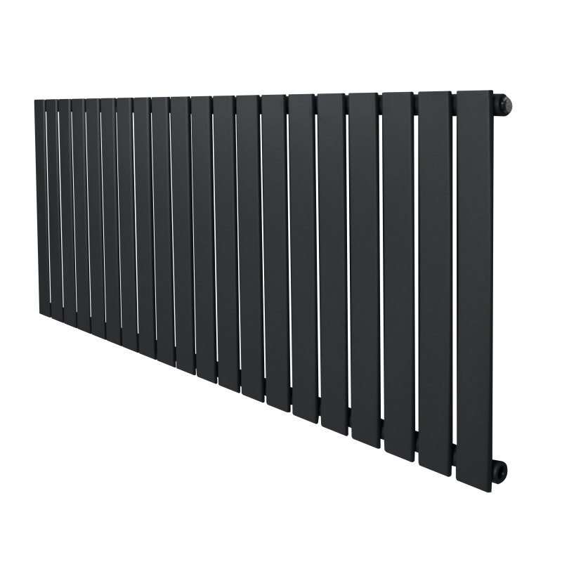 Flat Single Column Radiator - 600 x 1400mm - Anthracite Grey