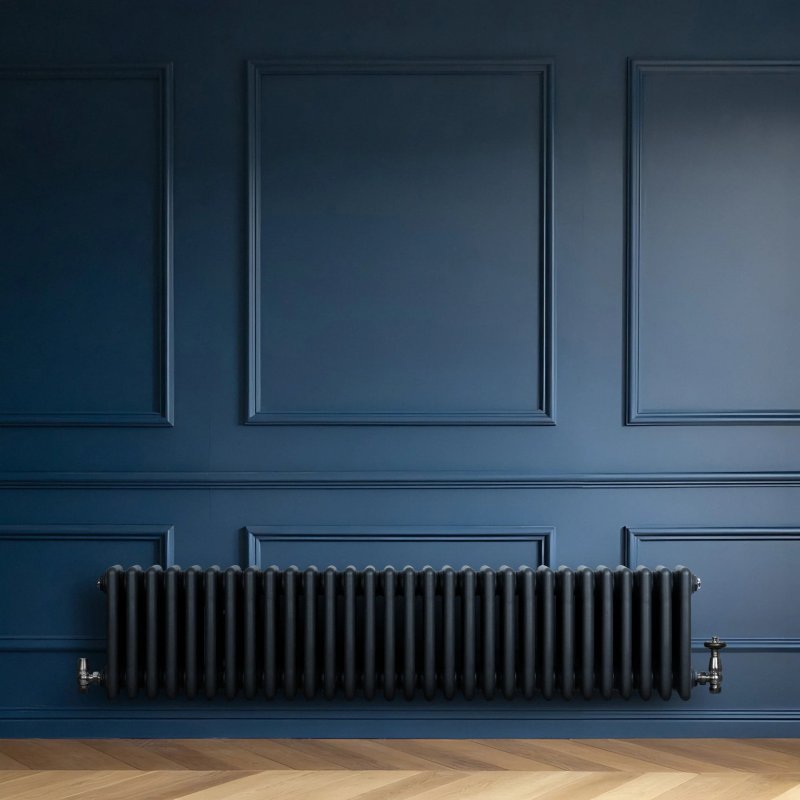Traditional 4 Column Radiator - 300 x 1370mm - Anthracite
