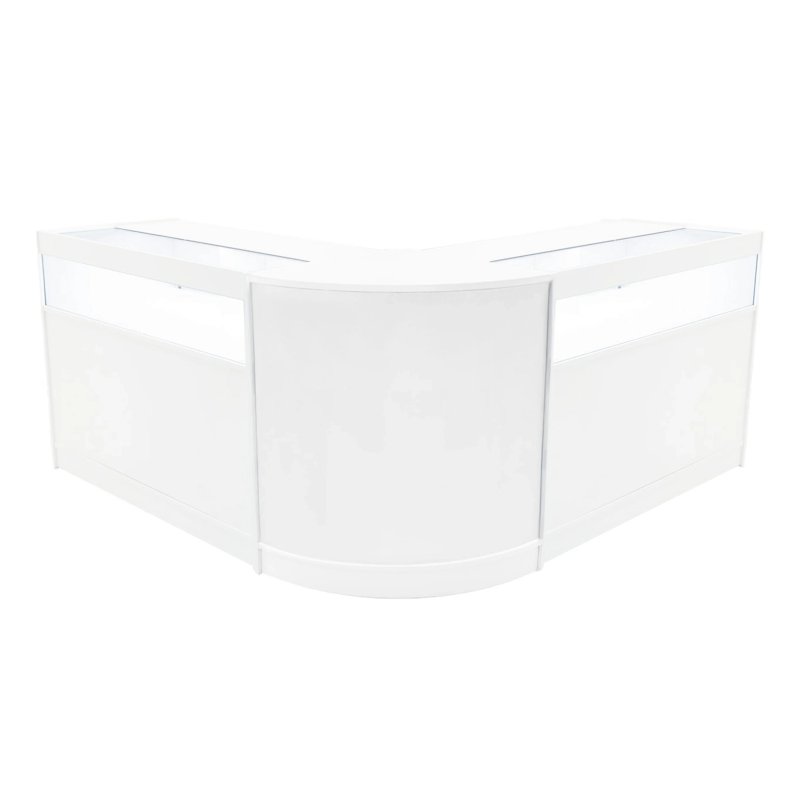 Iris LED Shop Counter Set CM60 & 2 x B1200 - White