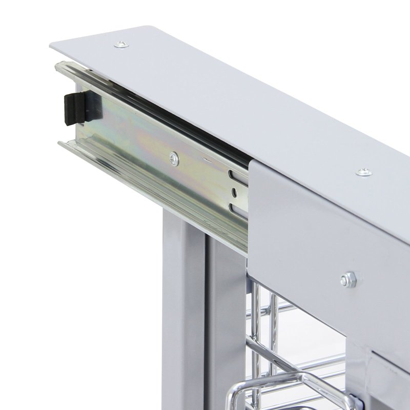 KuKoo RH Magic Corner Kitchen Pull Out Baskets, Slide Out 90-100cm Unit, 4 Metal Storage Drawers