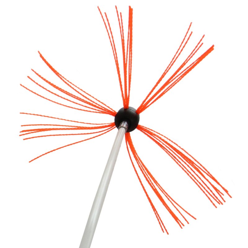 Chimney Sweeping Kit Drill Powered Rotary Brush Sweeping-brush Cleaner 20m Fireplace Wood Burner Flue Reinforced Nylon Flexible Rods FREE Dust Sheet & Storage Bag Includes Allen Key & Drill Adapter MAXBLAST