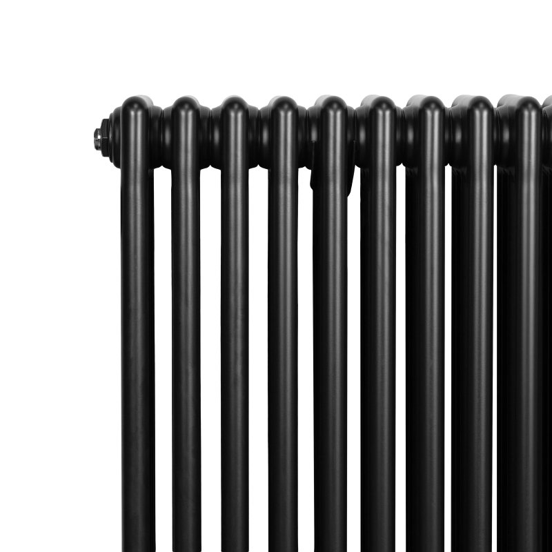 Traditional 4 Column Radiator - 600 x 1190mm - Black