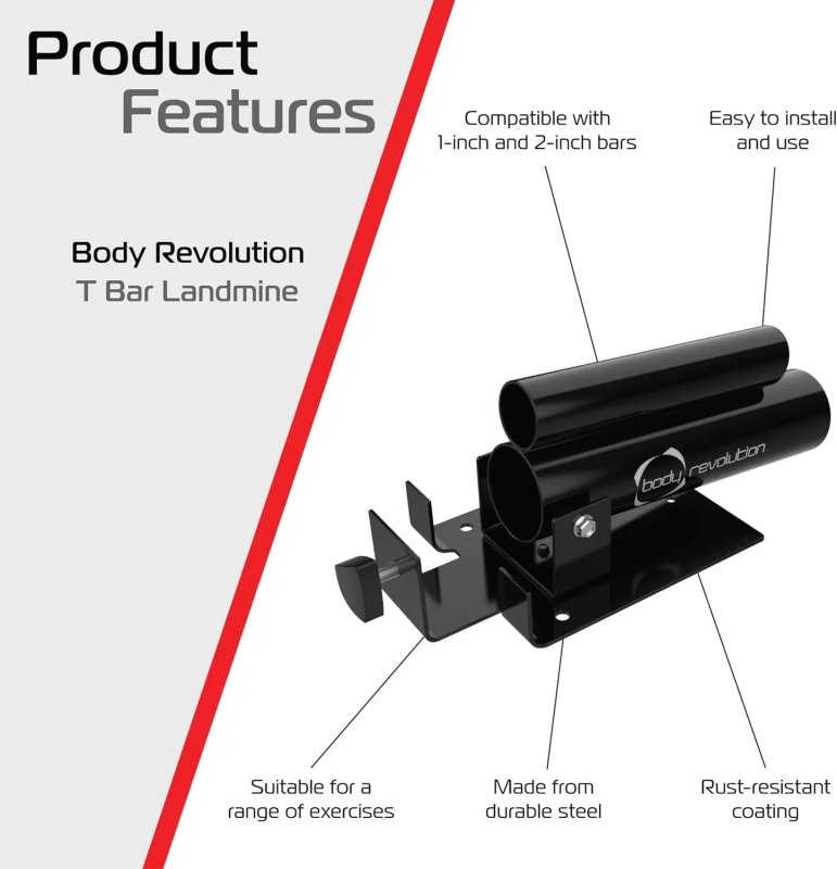 Body Revolution 4ft Barbell Bar & T-Bar Row Bundle
