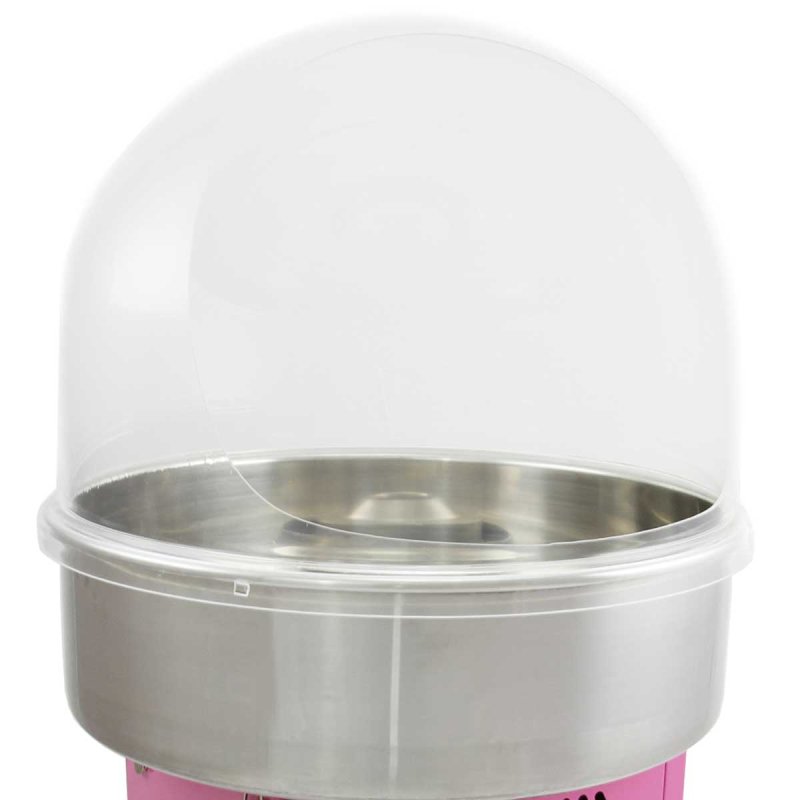 KuKoo Cotton Candy Floss Maker & Dome, Retro Pink, Stainless Steel, 51cm x 83cm x 51cm
