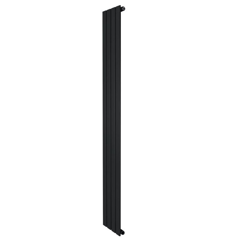Flat Single Column Radiator - 1800 x 280mm - Black