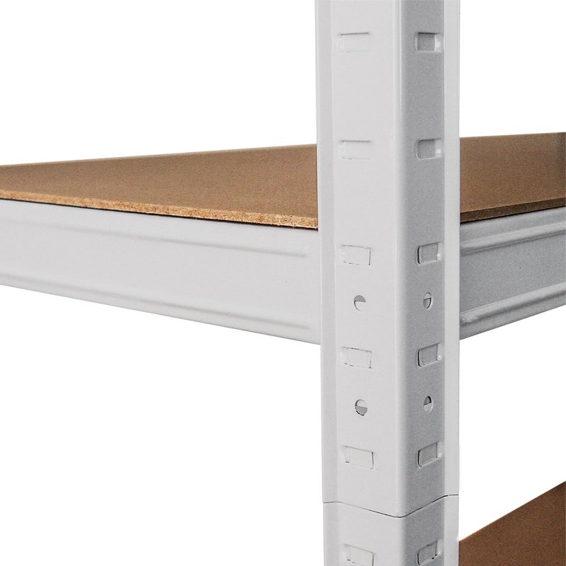 Monster Shop Garage Shelving Units 5 Tier Racking Storage Warehouse Bays Industrial Heavy Duty Boltless Steel Shelves